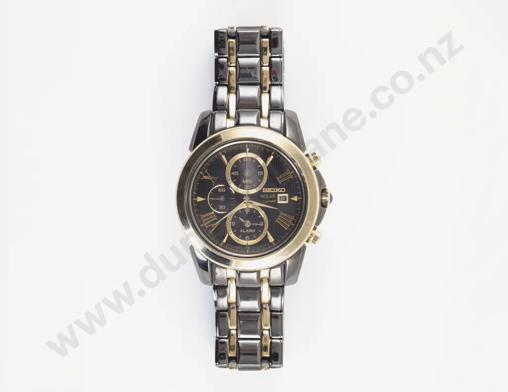Seiko Solar Chronograph Gents Wrist Watch Image 1++