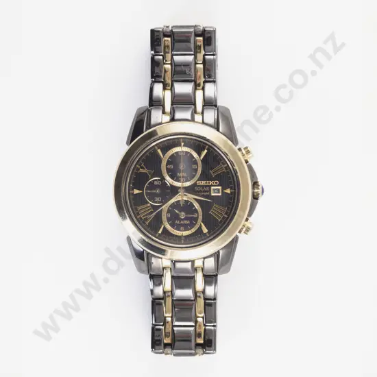 Seiko Solar Chronograph Gents Wrist Watch