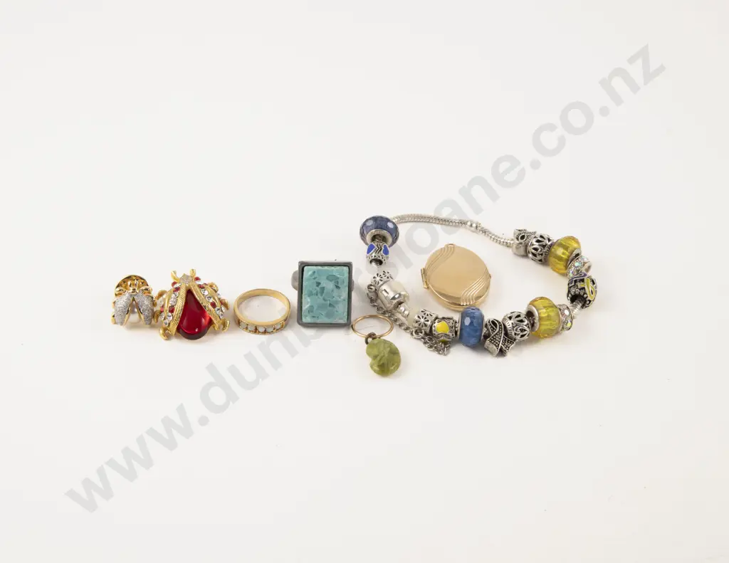 Collection of Assorted Gold Plated and Novelty Jewellery Image 1++