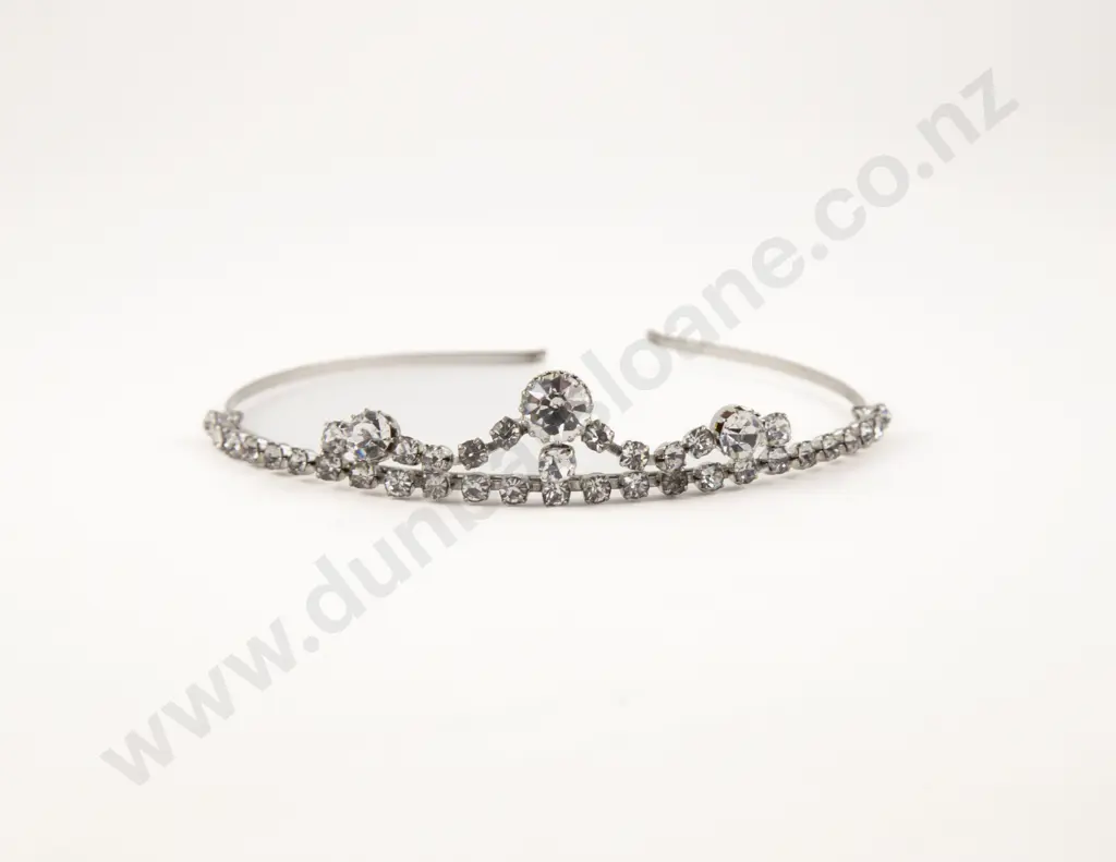 Diamanté Tiara Headband Image 1++
