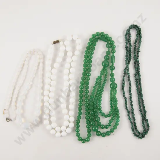 Five Various Bead Necklaces