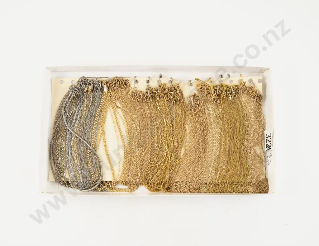 Large Qty Gold Plated Neck Chains with some silver plated Image 1++