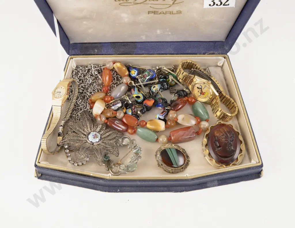 Collection of Assorted Costume Jewellery including Mickey Mouse Watch Image 1++
