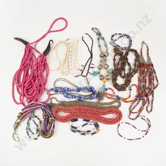 Quantity of Assorted Beaded Necklaces