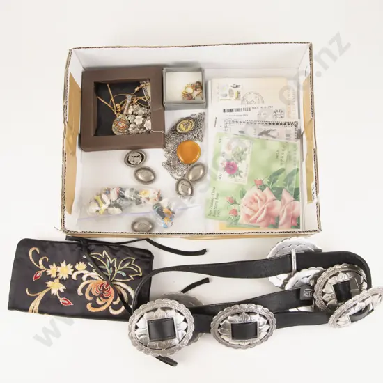 Brighton (USA) Sunflower Concho Leather Belt
