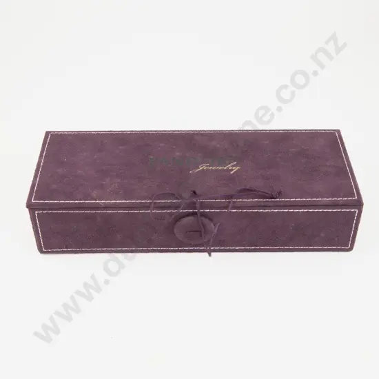 Pandora Purple Suede Charm Bracelet Jewellery Box