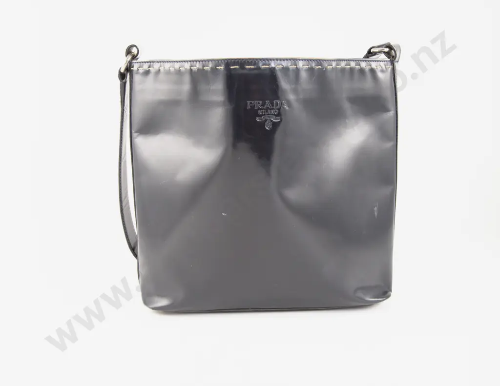 Vintage Prada Black Leather Handbag Image 1++