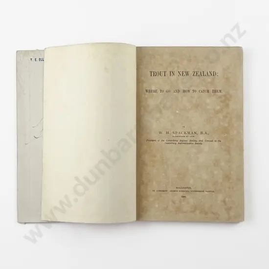 Spackman W H - Trout In New Zealand