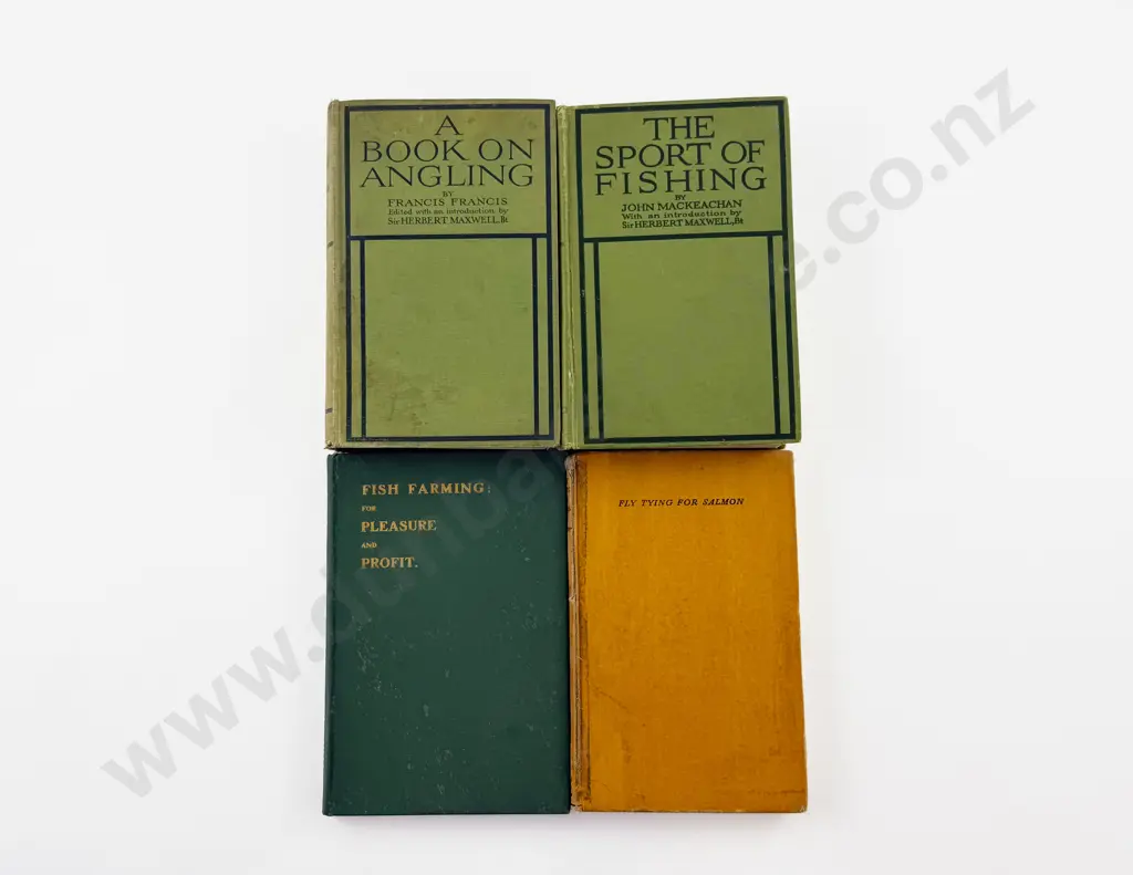 4 Vintage Books On Fishing Image 1++