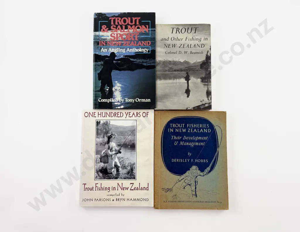 4 Books On Trout Fishing In New Zealand Image 1++
