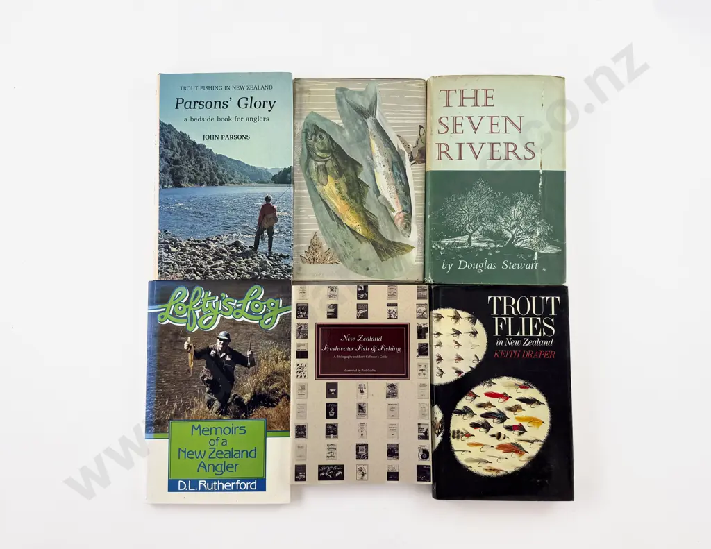 6 Various Fishing Books Image 1++