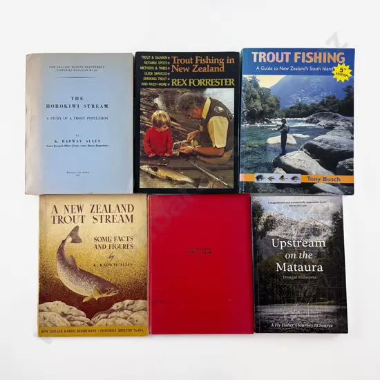 6 New Zealand Trout Fishing Books