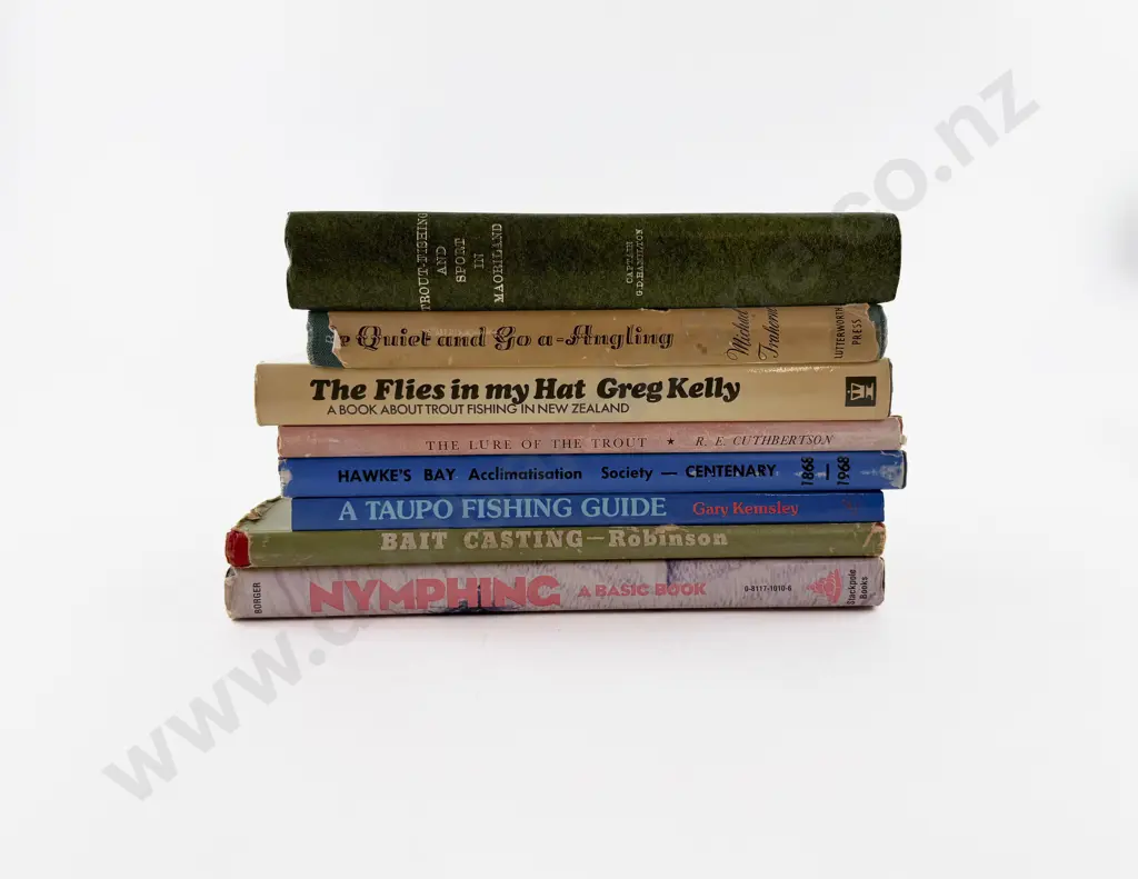 8 Various Fishing Books Image 1++