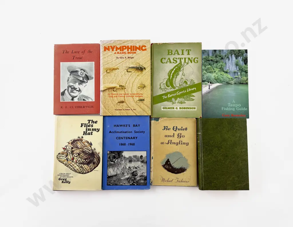 8 Various Fishing Books Image 1++
