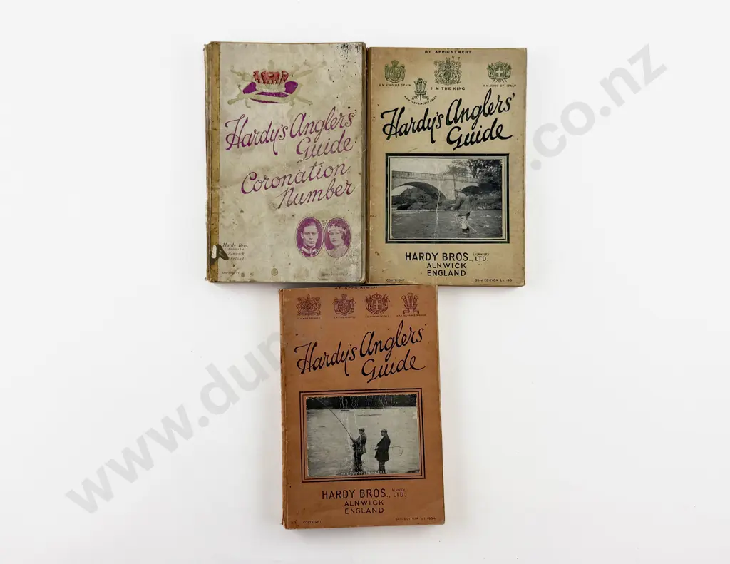 3 Hardys Anglers Guides For 1931 - 1934 & Coronation Guide 1936 Image 1++