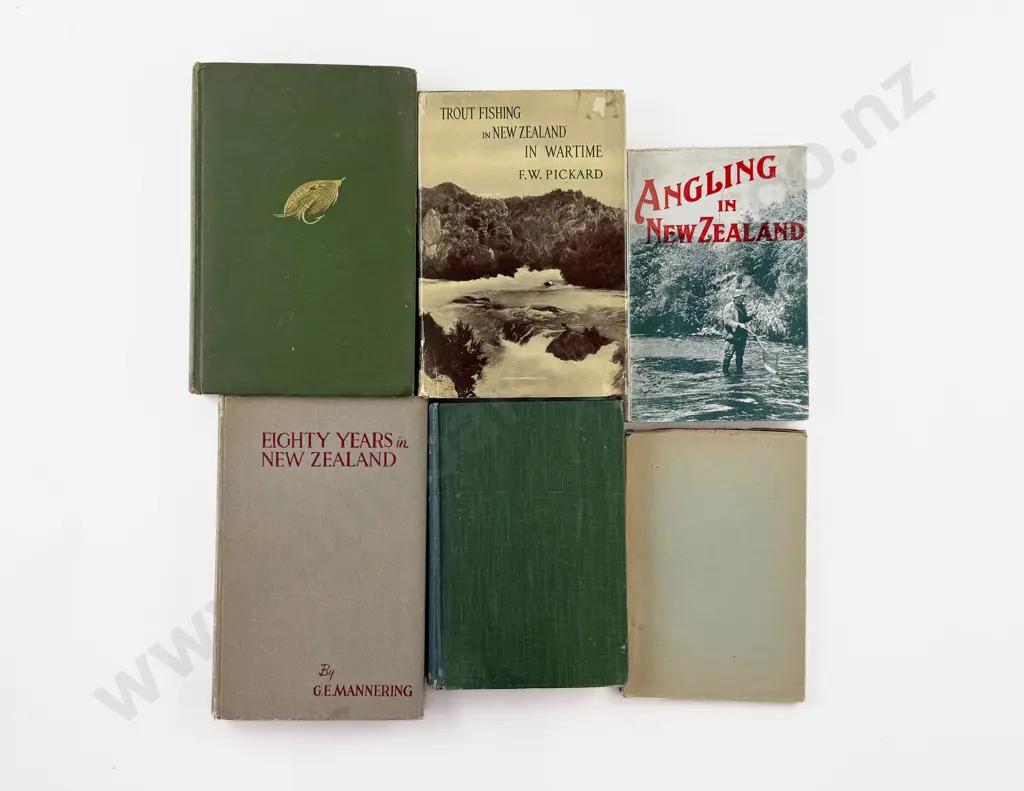 6 Vintage NZ & Other Fishing Books Image 1++