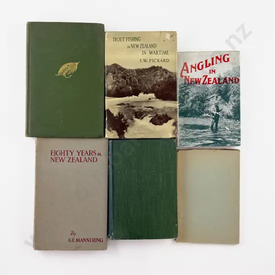 6 Vintage NZ & Other Fishing Books