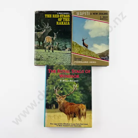 3 Books On NZ Stags by D Bruce Banwell