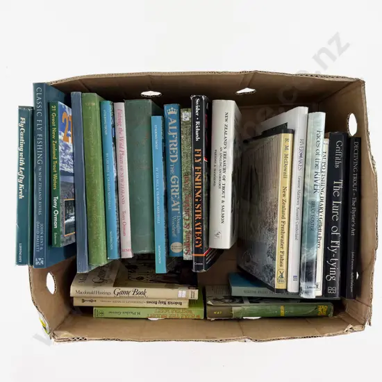 Box Of Assorted Hunting & Fishing Books