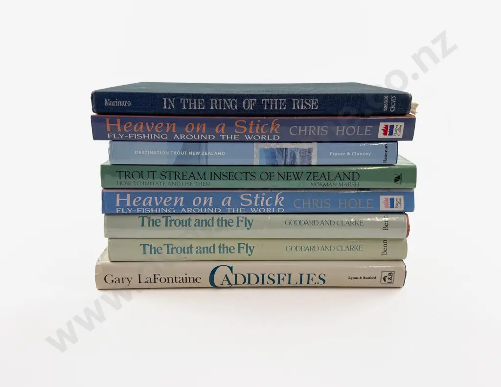 Box Of Assorted Fishing Books Image 1++
