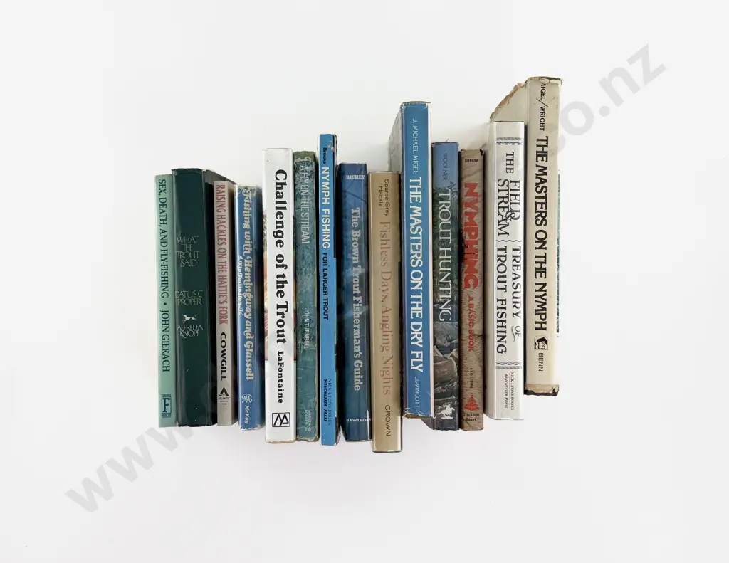 Box Of Assorted Fishing Books Image 1++