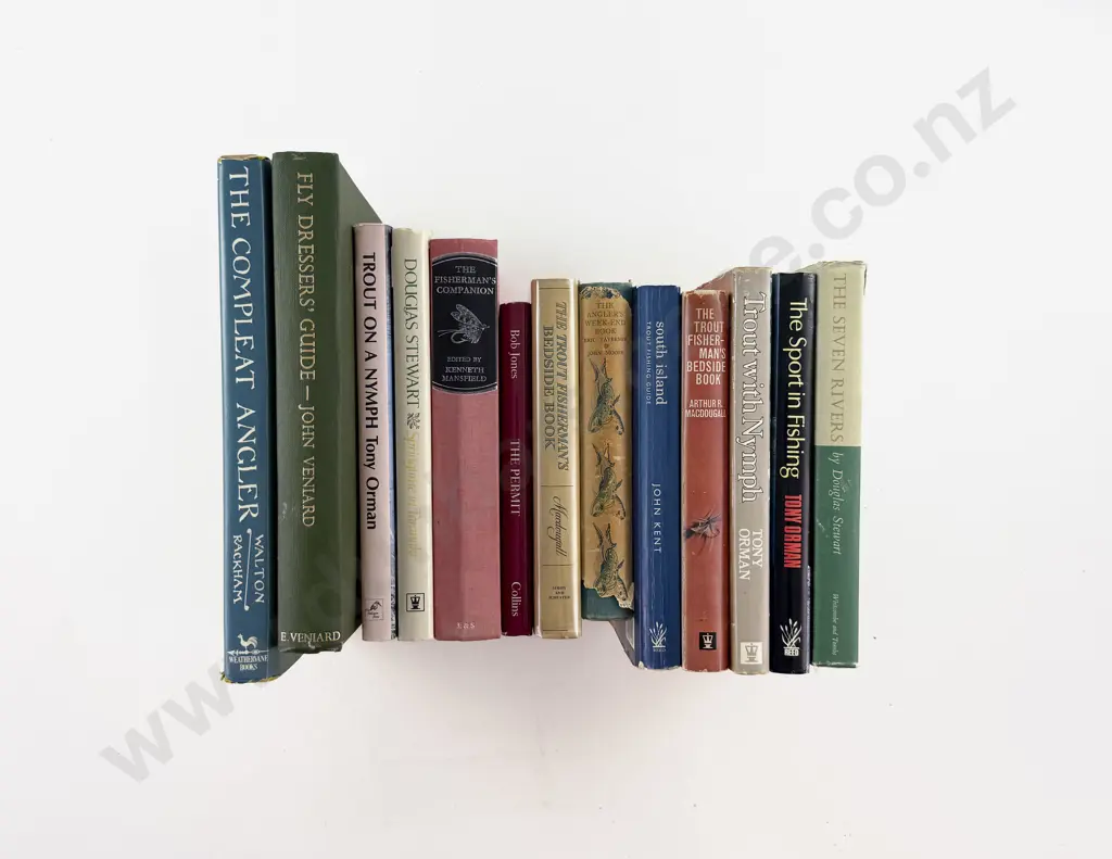 Box Of Assorted Fishing Books Image 1++