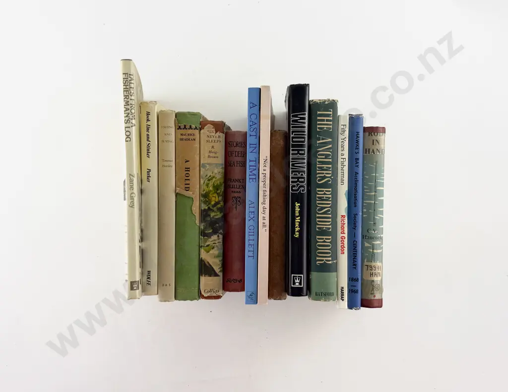 Box Of Assorted Fishing Books Image 1++