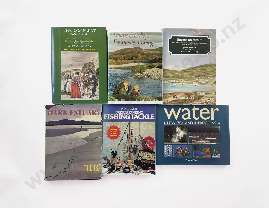 6 Various Fishing Books Image 1++