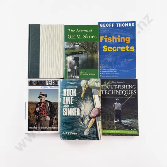 6 Fishing Books Including Trout Related