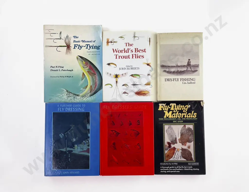 6 Books On Trout Flies Etc Image 1++