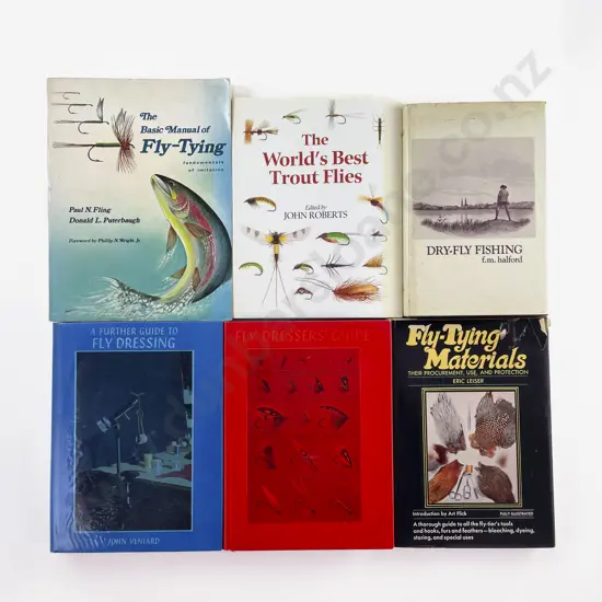 6 Books On Trout Flies Etc