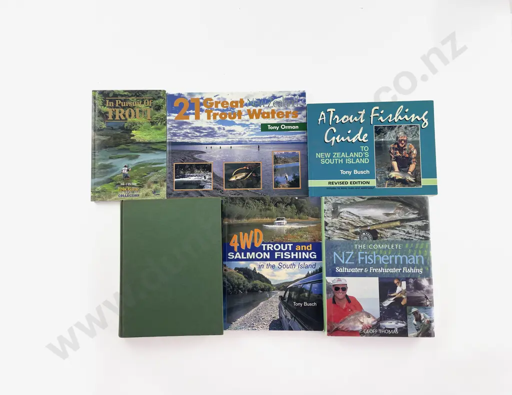 6 Various Fishing Books Image 1++