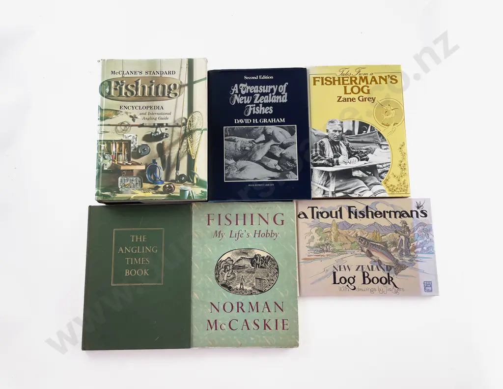 6 Various Fishing Books Image 1++