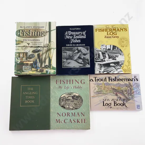 6 Various Fishing Books