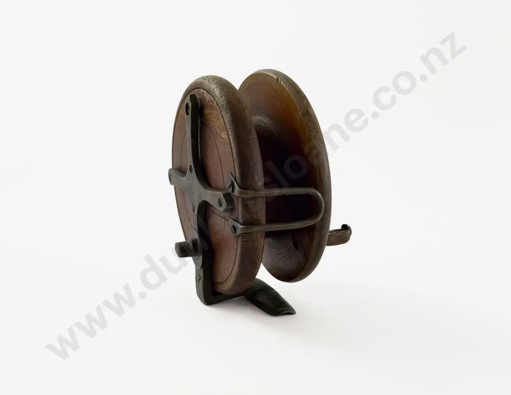 Vintage Walnut Nottingham Star Back Fly Reel Image 1++