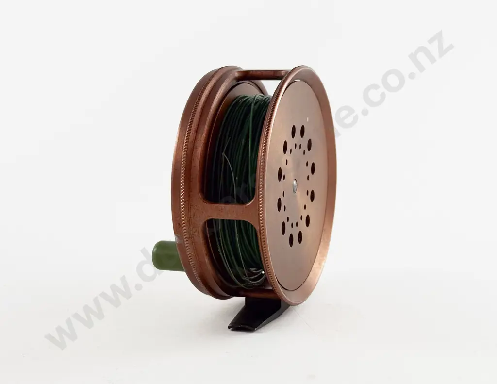F Stearns & Coy Ltd Christchurch Copper Finish (Perfect Type) Fly Reel Image 1++