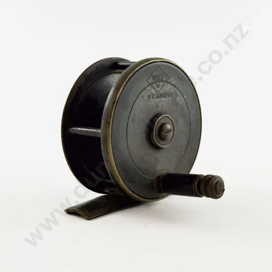 Small Vintage Bronzed Brass Fly Reel