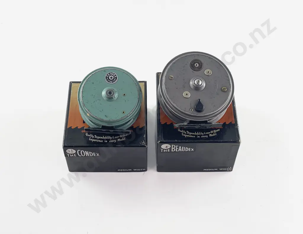 Beaudex & Condex Alloy Fly Reels &With Original Boxes by J. W. Young & Sons Ltd Image 1++