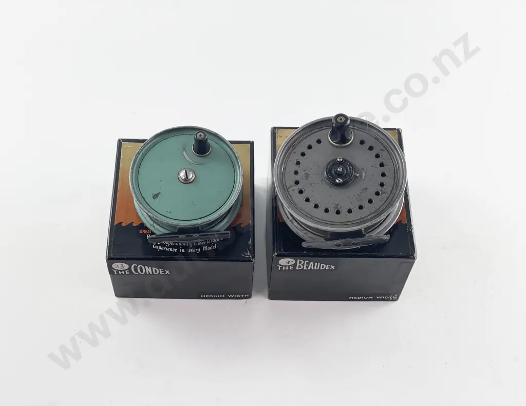 Beaudex & Condex Alloy Fly Reels &With Original Boxes by J. W. Young & Sons Ltd Image 1++
