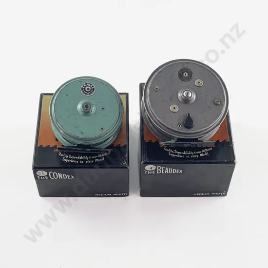 Beaudex & Condex Alloy Fly Reels &With Original Boxes by J. W. Young & Sons Ltd