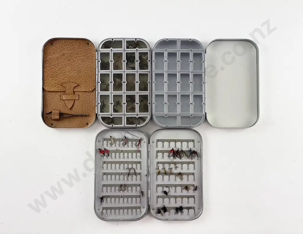 2 Aluminium Compartment Fly Boxes Image 1++