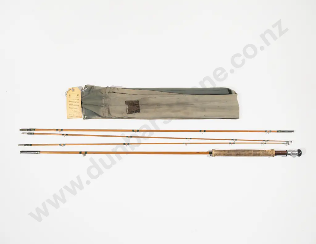 Hardy's "The Taupo" Palakona 3 Pice Split Cane Fly Rod Image 1++