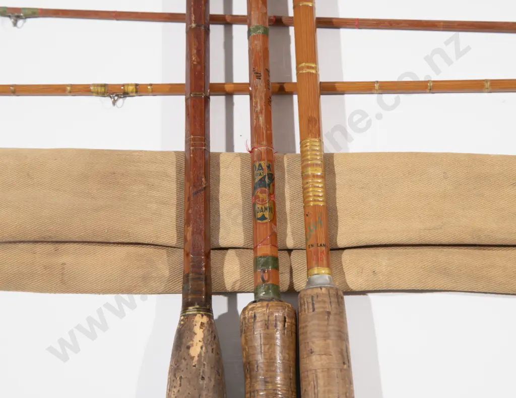 Sealey 2 Piece Split Cane Fly Rod & 2 Others Image 1++