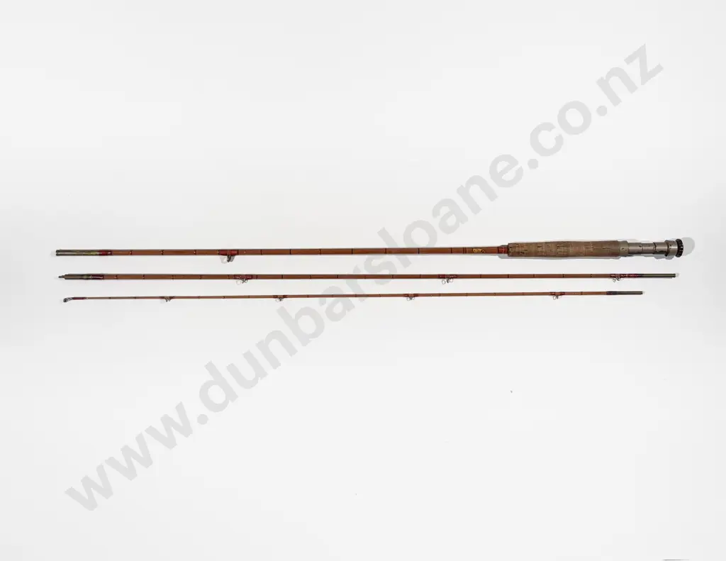 Vintage Allcocks "Sapper" 3 Piece Split Cane Fly Rod Image 1++