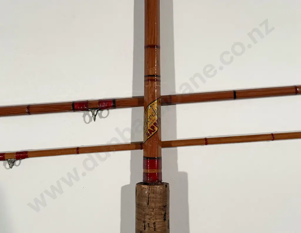 Vintage Allcocks "Sapper" 3 Piece Split Cane Fly Rod Image 1++