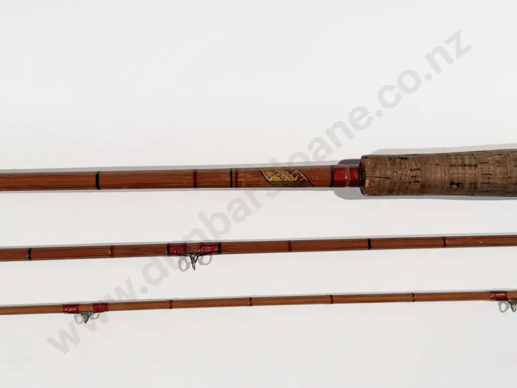 Vintage Allcocks "Sapper" 3 Piece Split Cane Fly Rod Image 1++