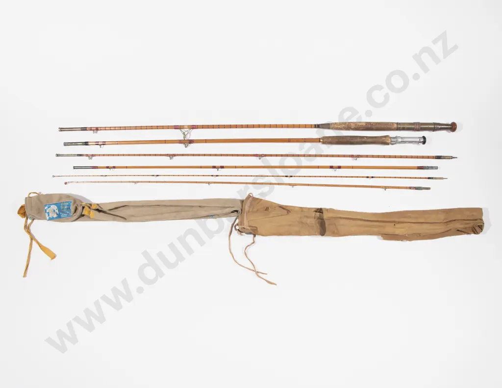 Vintage Edgar Sealey "Octofly" 3 Piece Split Cane Fly Rod Image 1++