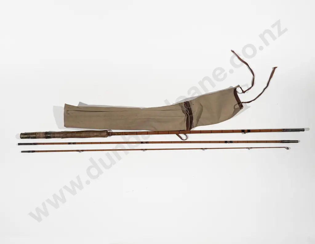 Vintage English Made "Dryad" 3 Piece Split Cane Fly Rod Image 1++