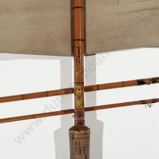 Vintage English Made "Dryad" 3 Piece Split Cane Fly Rod