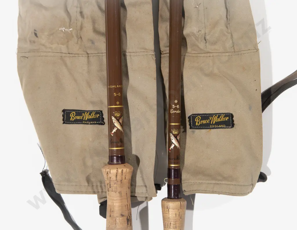 2 Vintage Bruce Walker Fibre Glass Rods Image 1++